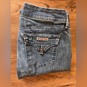 Hudson Jeans Womens 28 Collin Flap Skinny Dark Wash